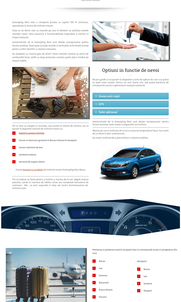 Inovateam web design inchirieri auto 3