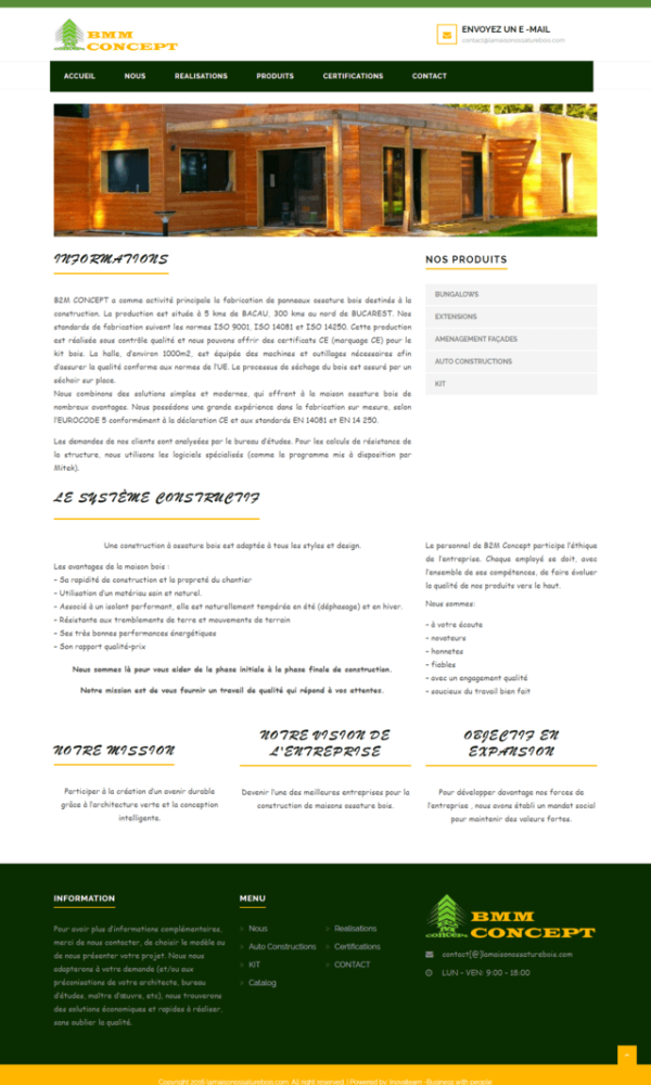 Inovateam web design lamaisonossaturebois 3