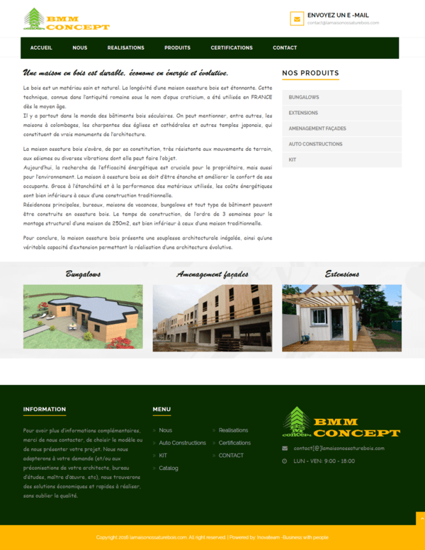 Inovateam web design lamaisonossaturebois 4