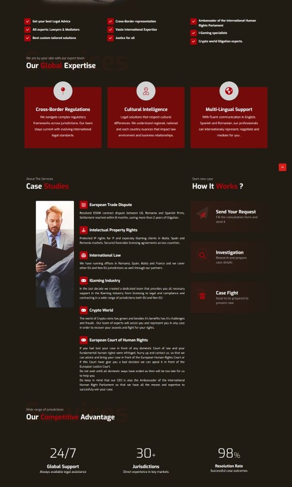 Site de prezentare cabinet avocatura 1