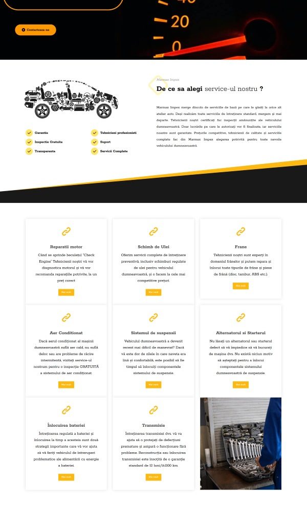Site de prezentare service auto max 1