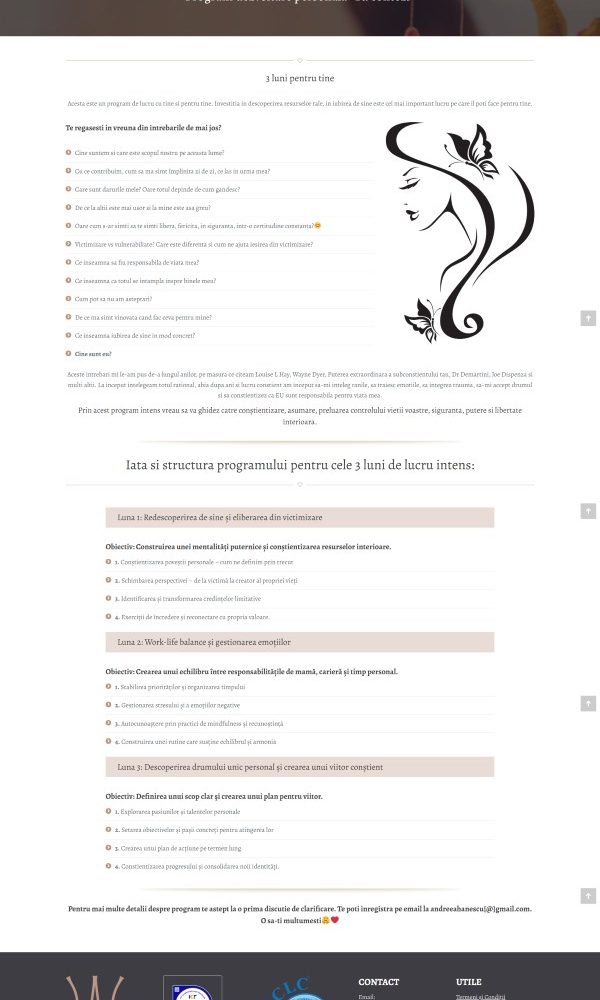 Site de prezentare si magazin online andreeahanescu 6