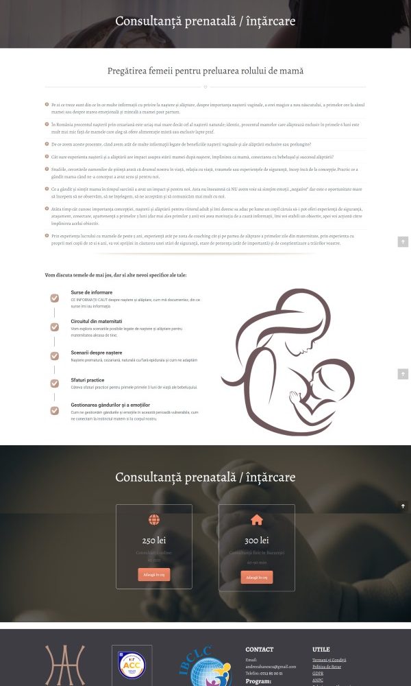 Site de prezentare si magazin online andreeahanescu 7