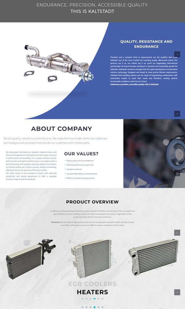 Landing page piese auto kaltstadt 2