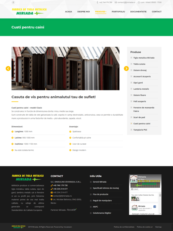 Servicii web design miriada ro 5